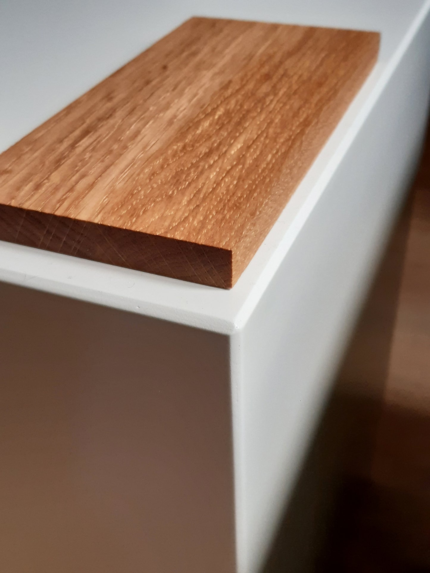 N. 15 Colonne plateau chêne massif - Hauteur 40 cm - Bois - Satiné