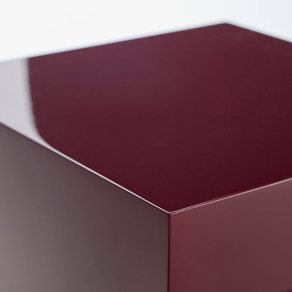 N° 04  Cube - Hauteur 40 cm - Bois laqué brillant