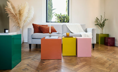 N° 04 Cube - Hauteur 40 cm - Bois laqué satiné